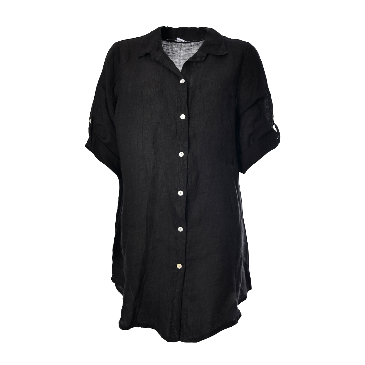 Allemaal controller Niet ingewikkeld linnen blouse zwart – Mooilifestyle Webshop
